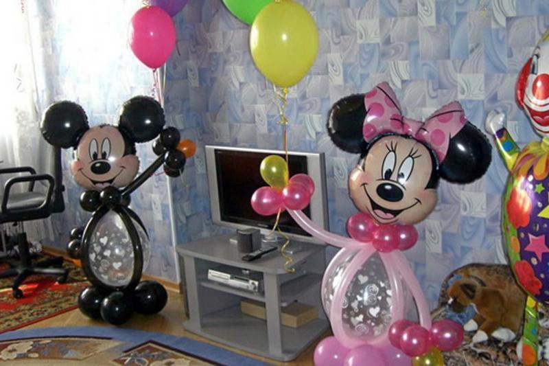 Как украсить шариками день рождения ребенку